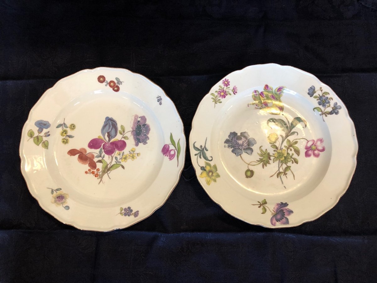 Pair Of Plates, Late 18th Century, Meissen