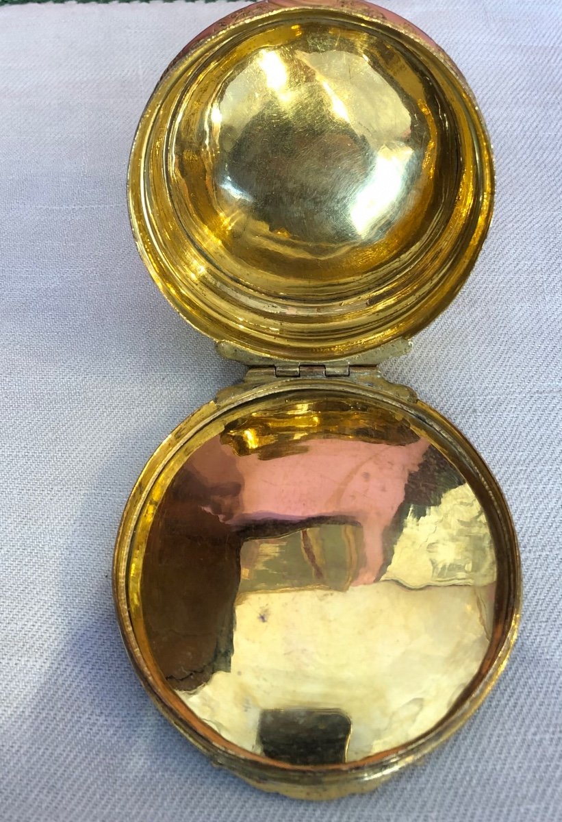 Golden And Tortoiseshell Ponponne Box, Louis XV, 13th Century -photo-7