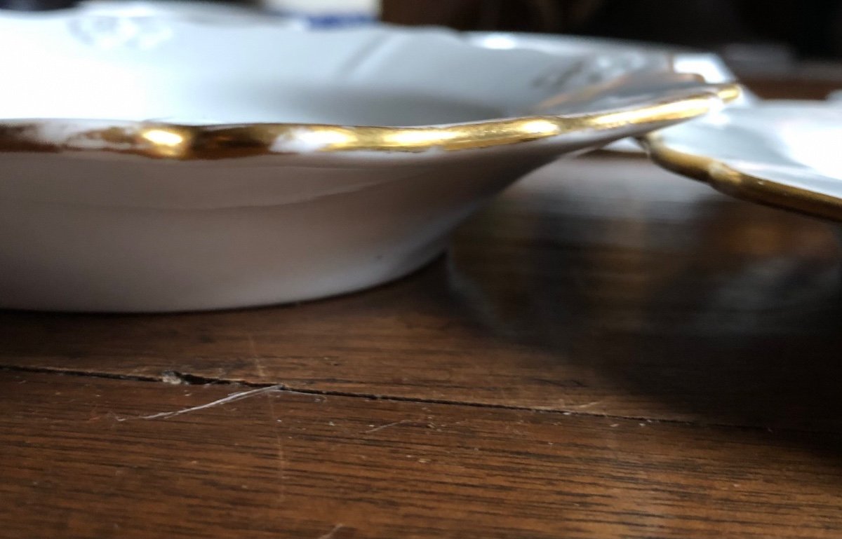 Série de 8 Assiettes en Porcelaine,Angleterre,XIXème Siècle -photo-5