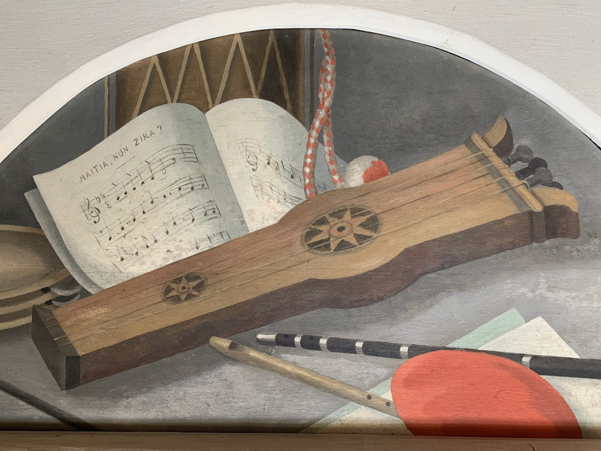 Ramiro Arrue, Basque Painting, Musical Instruments, 20th Century -photo-3