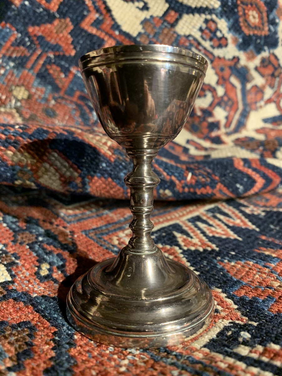 Egg Cup, Plated Metal, 18th Century -photo-2
