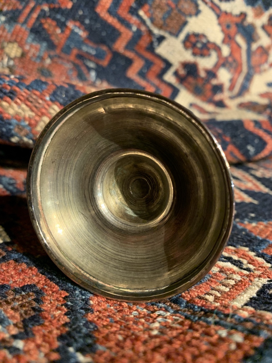 Egg Cup, Plated Metal, 18th Century -photo-1