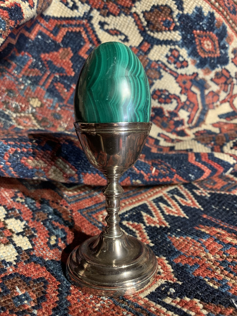 Egg Cup, Plated Metal, 18th Century 