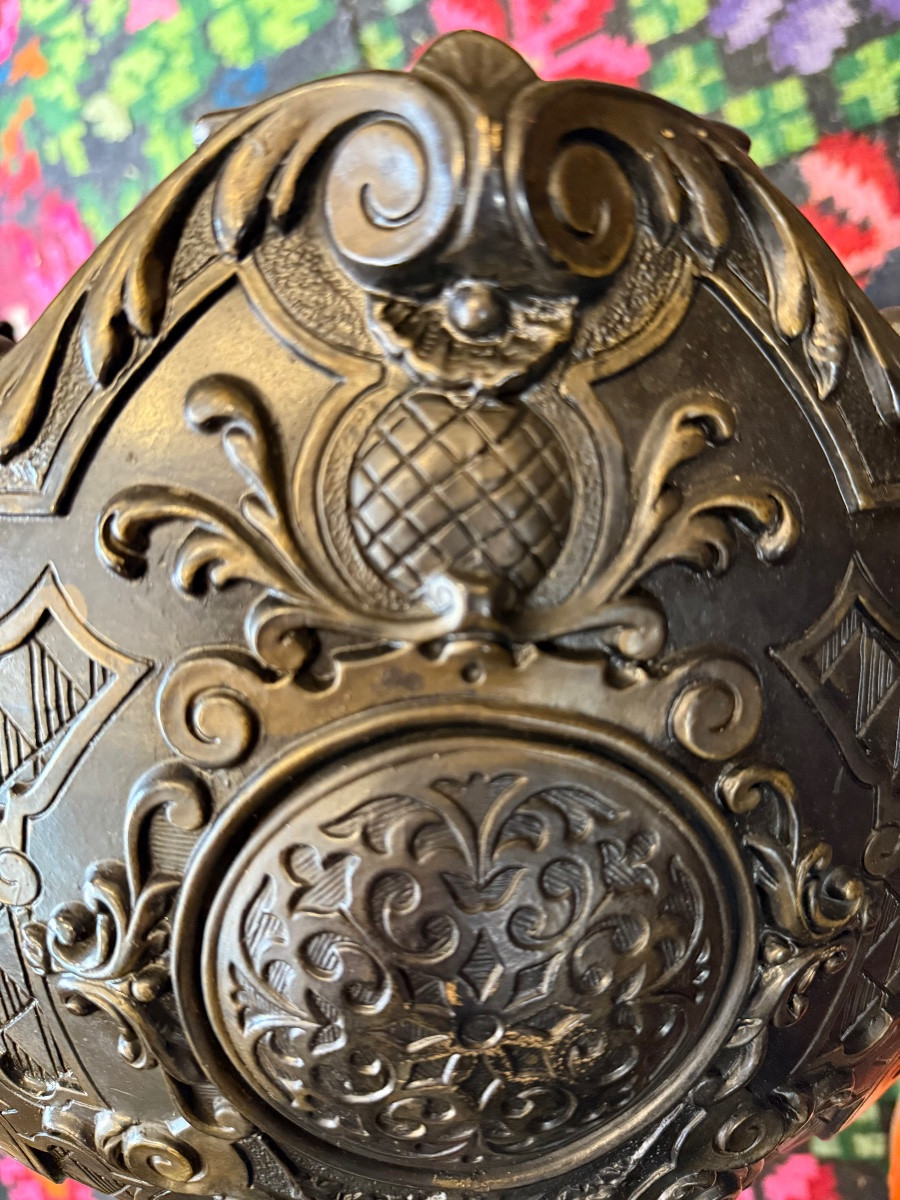 Grande vasque,faïence Willem Schiller &Sons,XIX ème siècle -photo-5