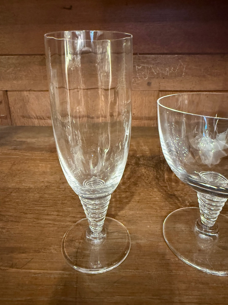 Saint Louis Crystal Glassware Service, Tsar Pattern, 20th Century -photo-2