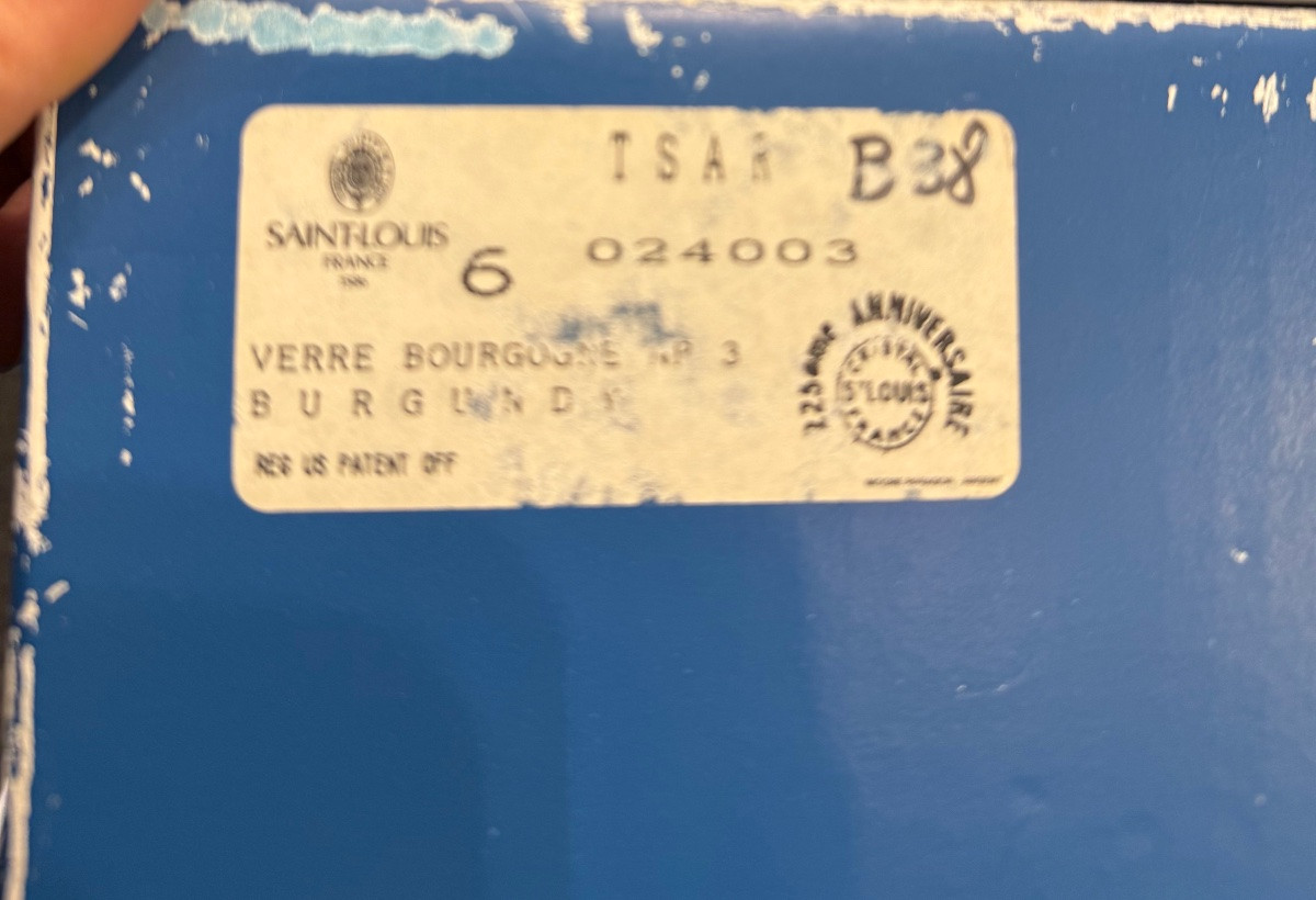 Saint Louis Crystal Glassware Service, Tsar Pattern, 20th Century -photo-2