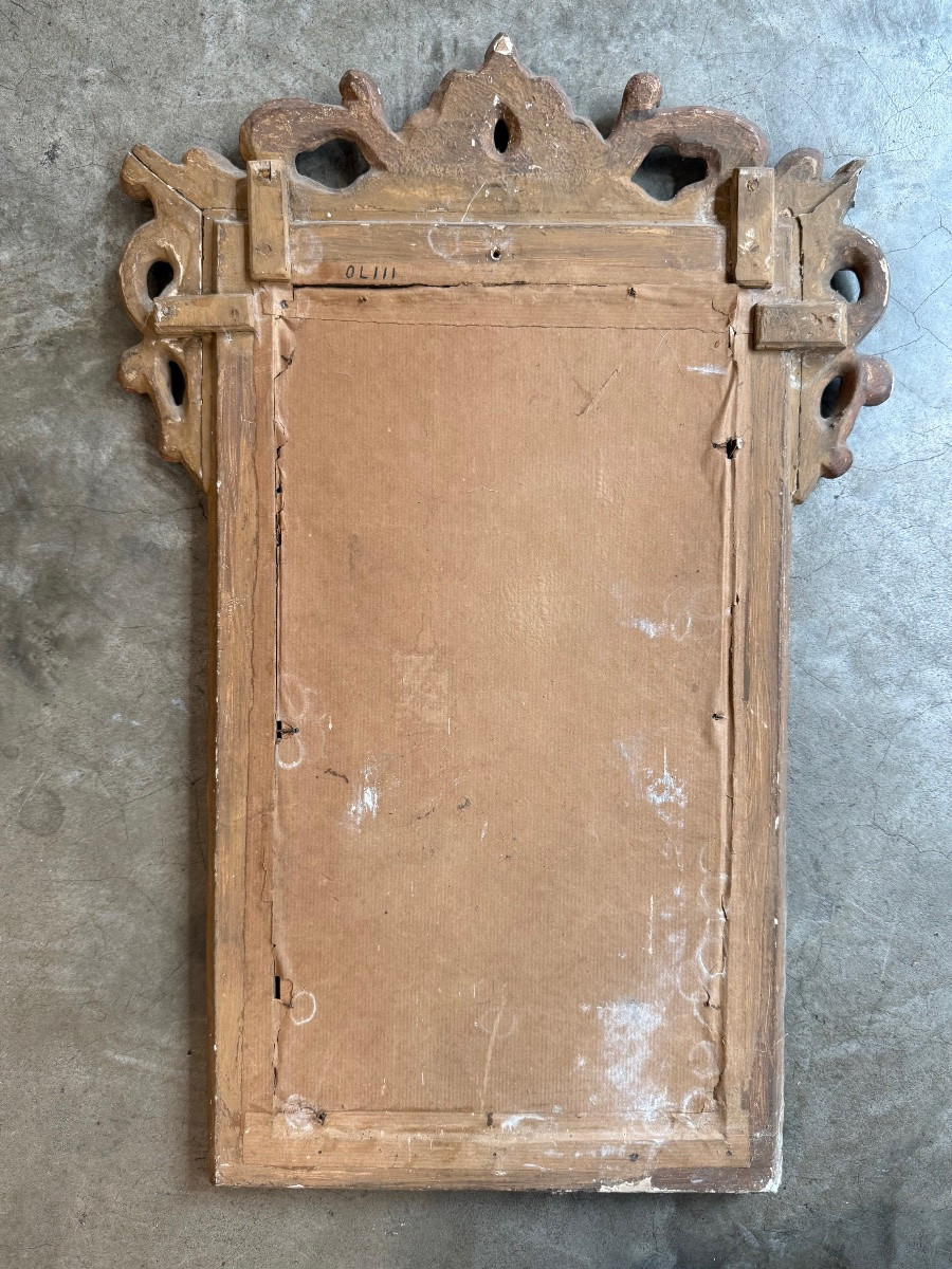 Miroir bois doré fin XVIII debut XIX ème siècle -photo-3
