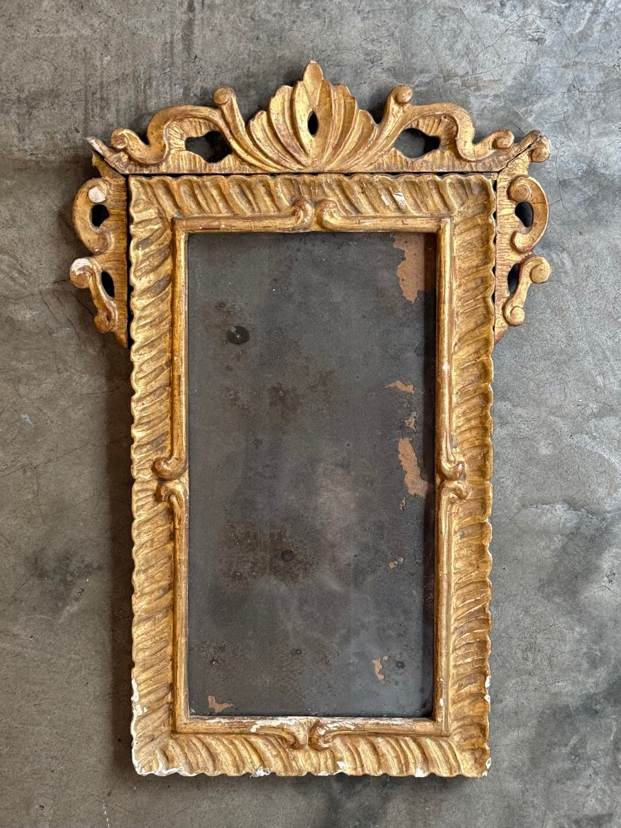 Miroir bois doré fin XVIII debut XIX ème siècle 