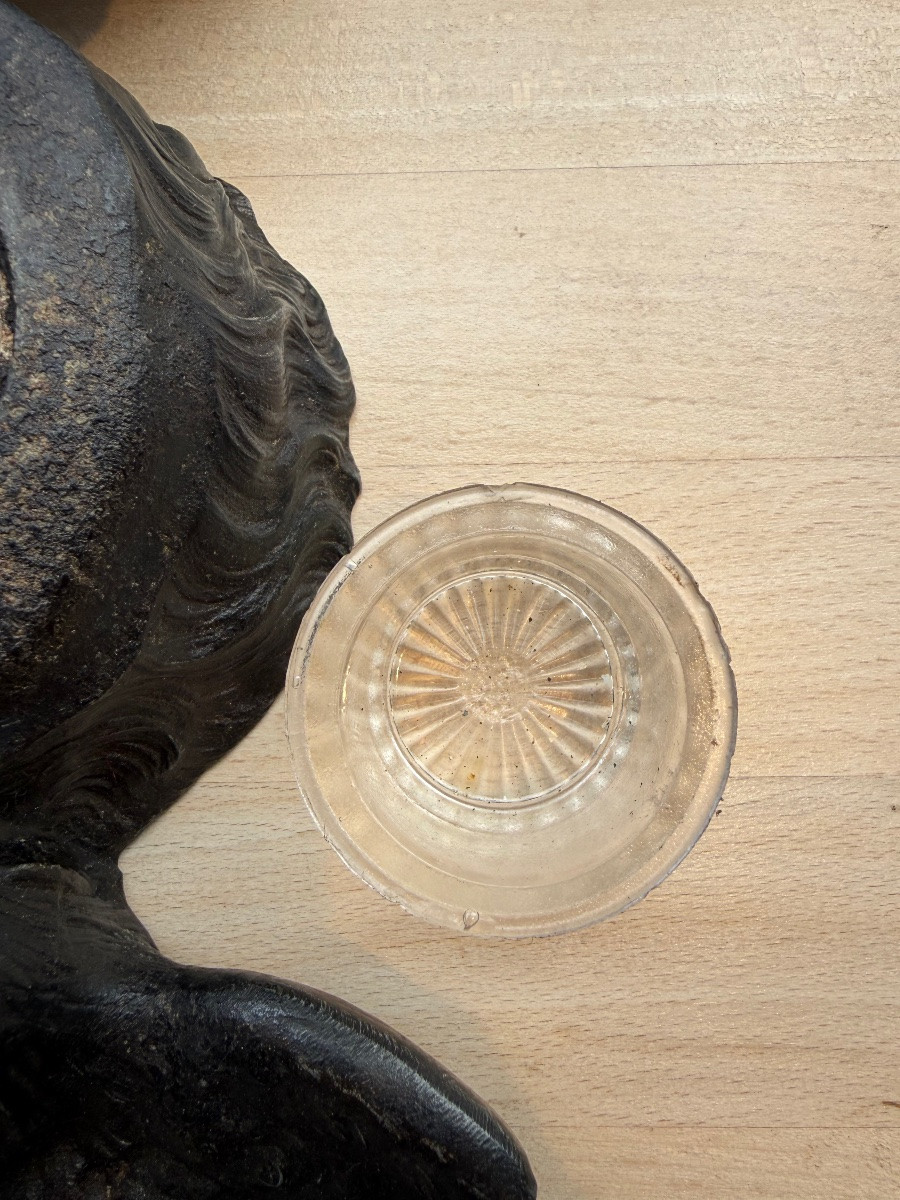 Fox Inkwell, Spelter, Early 20th Century -photo-4