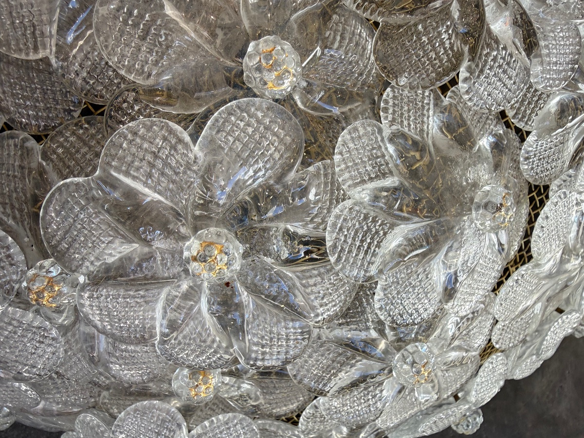 Murano Glass Ceiling Or Wall Light, Circa 1960-photo-4
