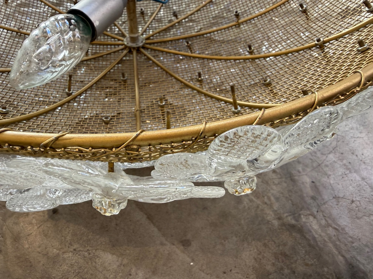 Murano Glass Ceiling Or Wall Light, Circa 1960-photo-2