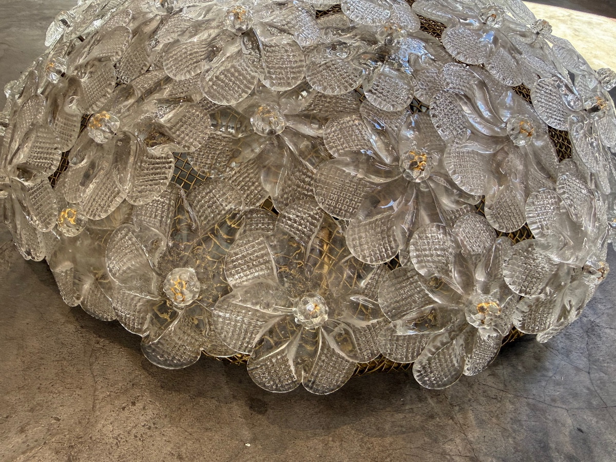 Murano Glass Ceiling Or Wall Light, Circa 1960-photo-4