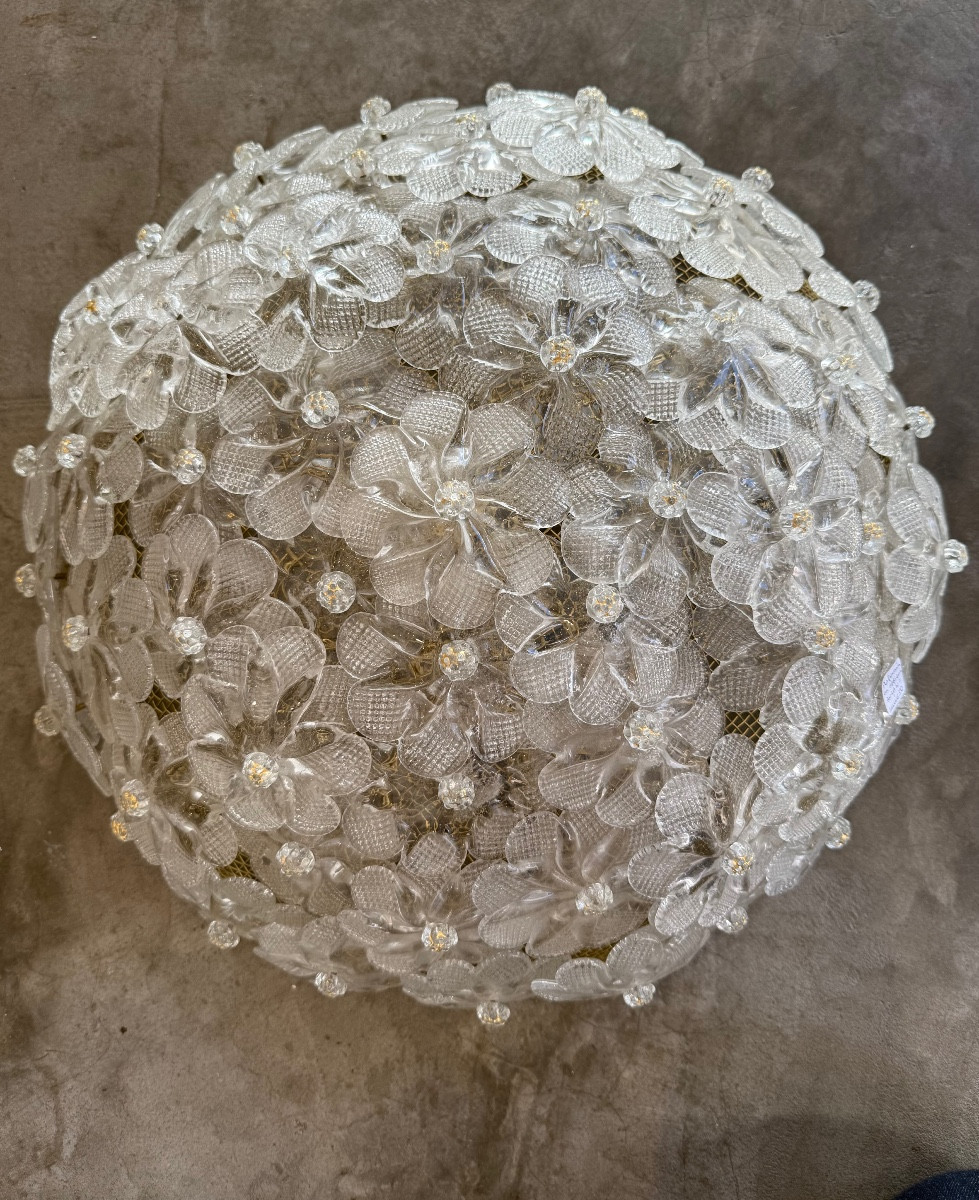 Murano Glass Ceiling Or Wall Light, Circa 1960