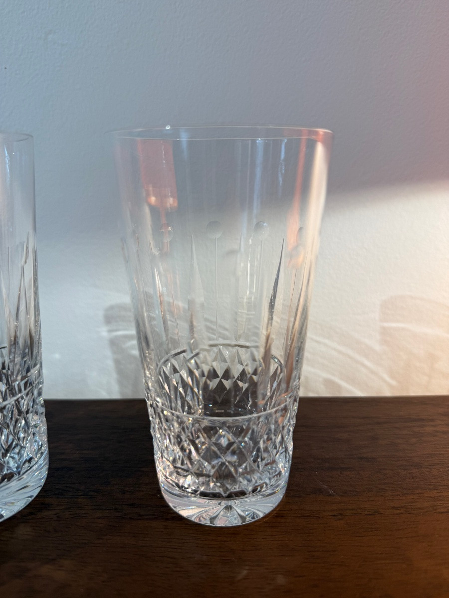 Set Of 4 Tumblers, St. Louis Tommy Pattern, 20th Century -photo-4