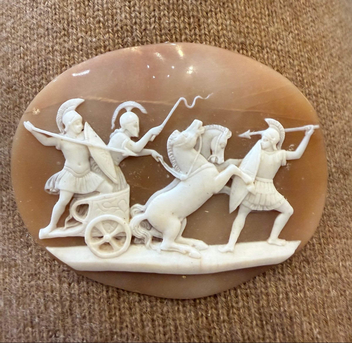 Grand camee,neo classique, fin XIX début XX ème siècle 