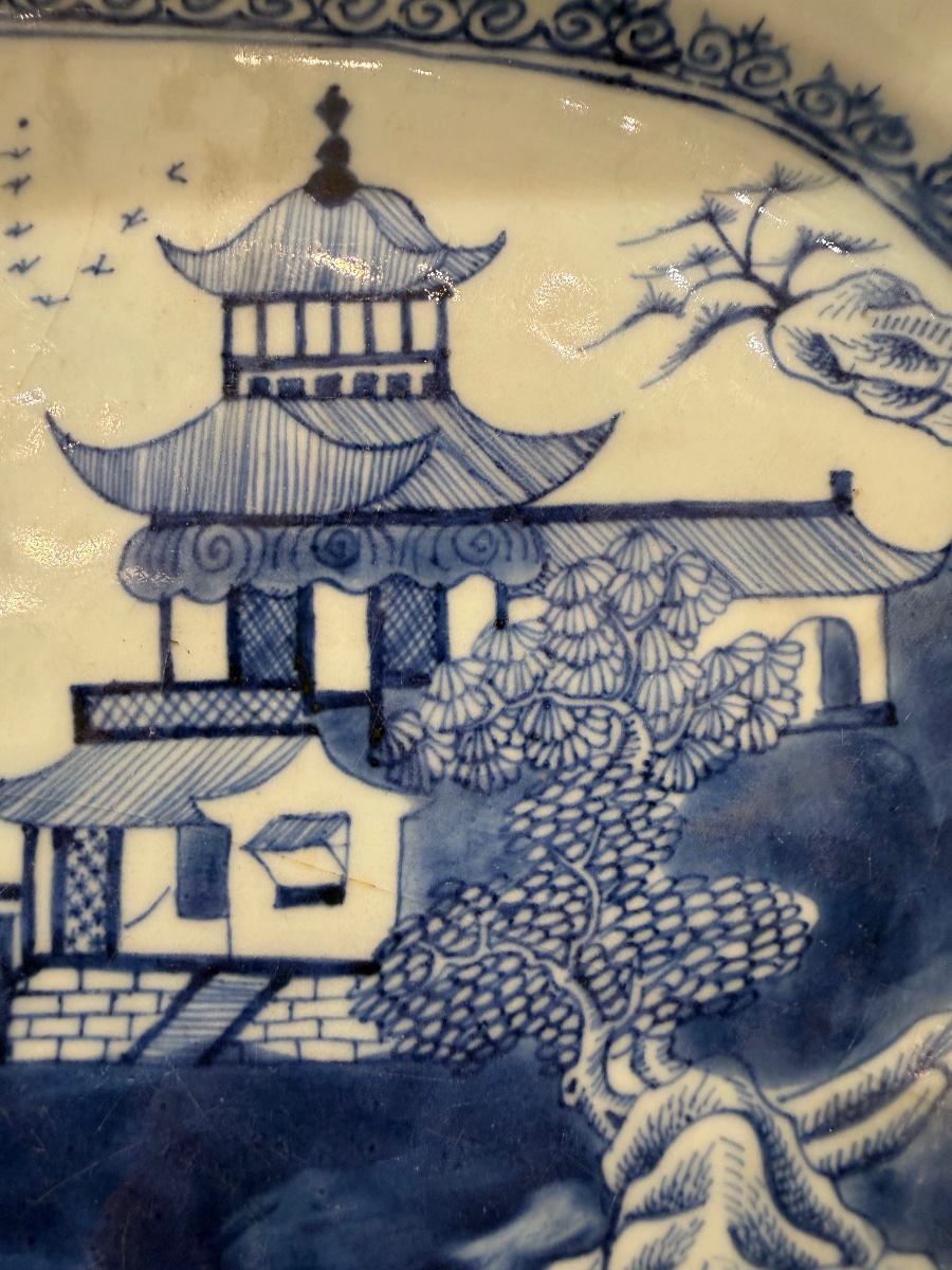 Large Dish, 18th Century English Earthenware-photo-4