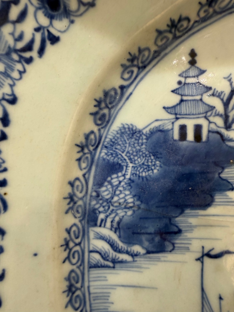 Large Dish, 18th Century English Earthenware-photo-3