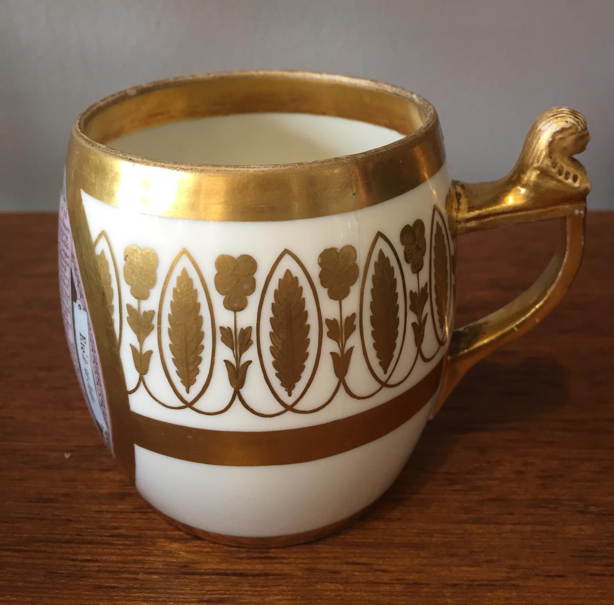 Porcelain Cup, Dagoty, Nineteenth Century.-photo-2