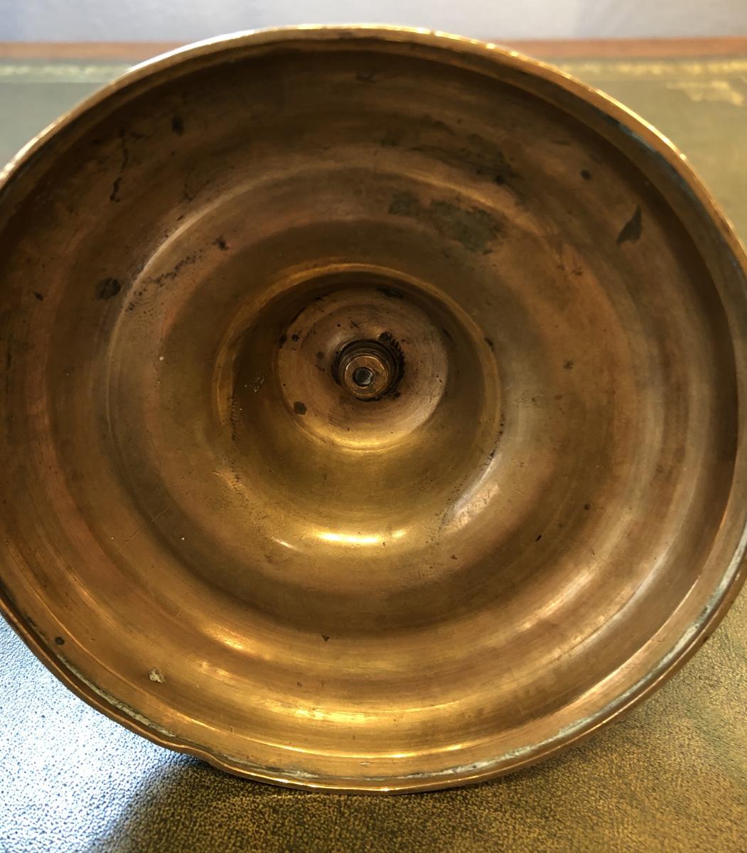 Bronze Candlestick, C Crowned, Late Seventeenth Century-photo-4