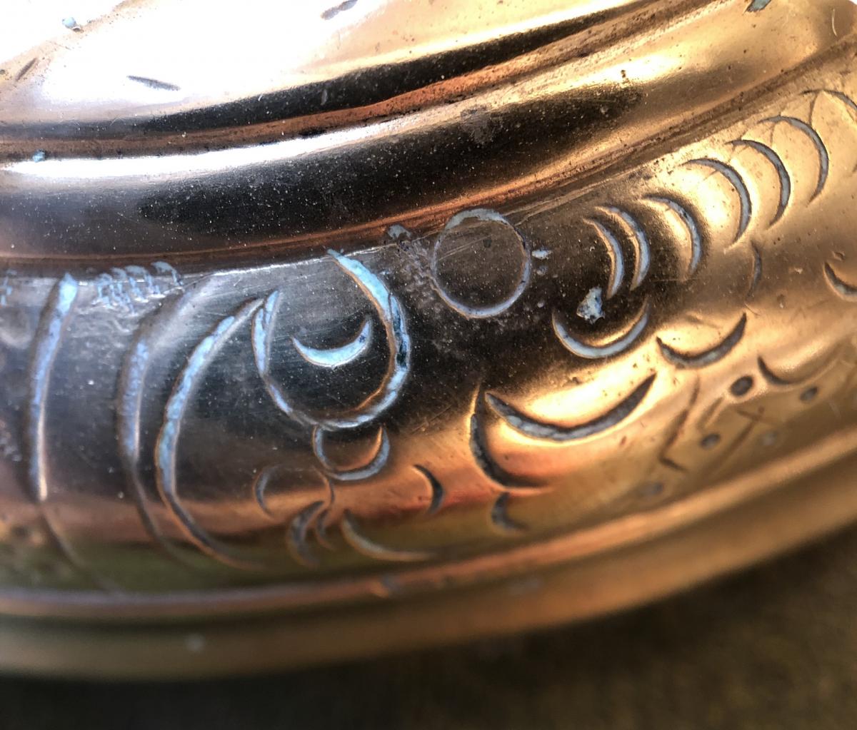 Bronze Candlestick, C Crowned, Late Seventeenth Century-photo-4