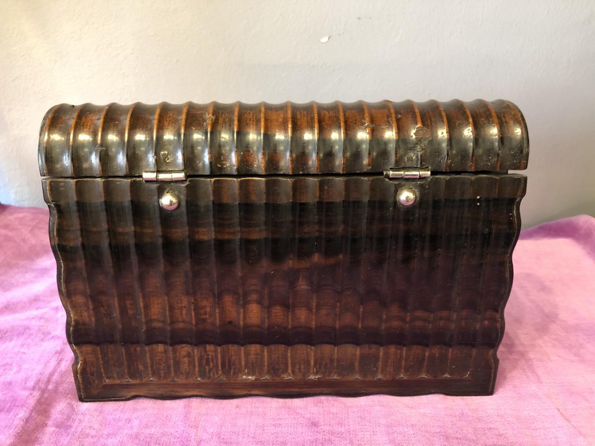 Bible Box, Holland, Wood And Silver XVIII Century-photo-3