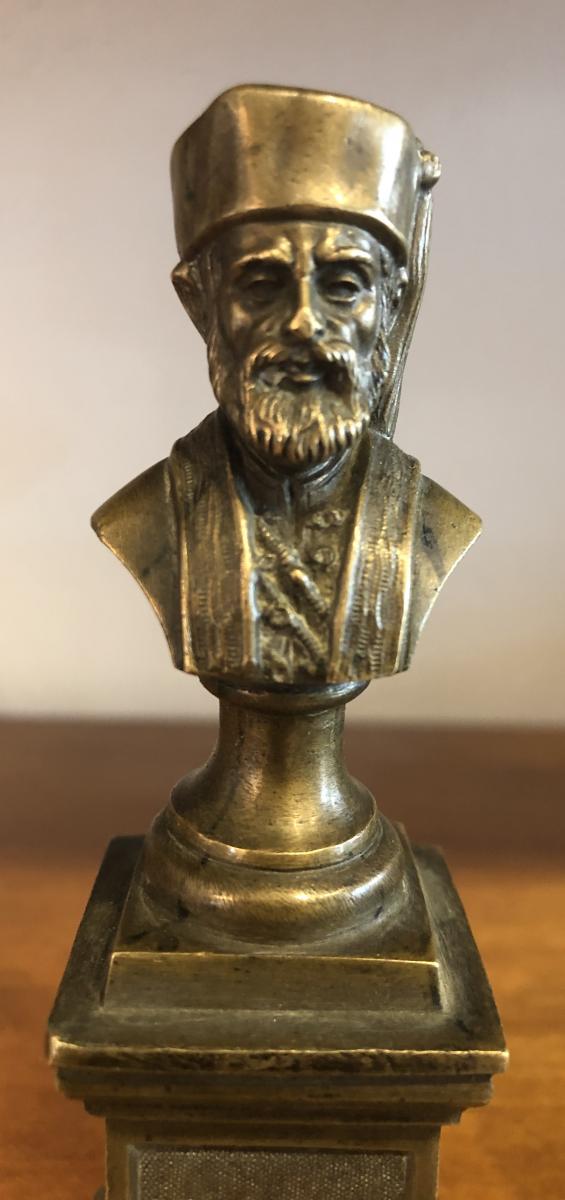 Paire de Bustes,Bronze,Ab-Del-kader,Ibrahim Pacha,XIXème Siècle -photo-5