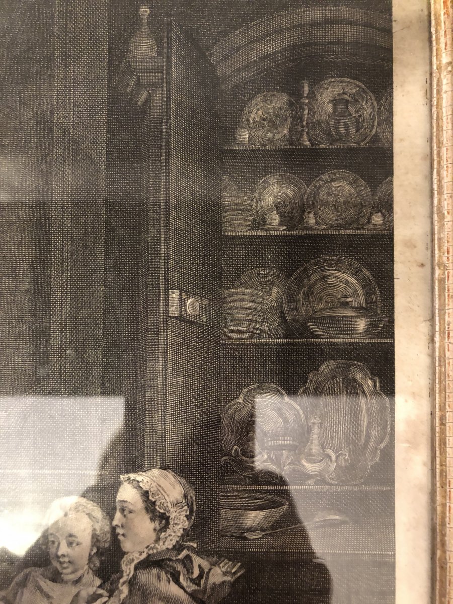 Gravure, »le gateau des roys,XIXème Siècle -photo-4