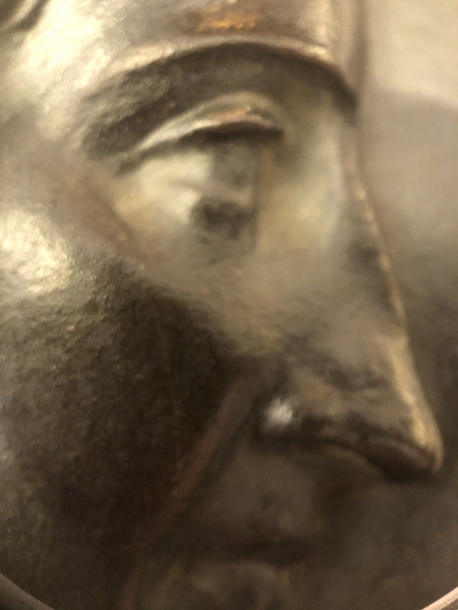 Medallion, Sculpture, David d'Angers, Miss George, 19th Century-photo-1
