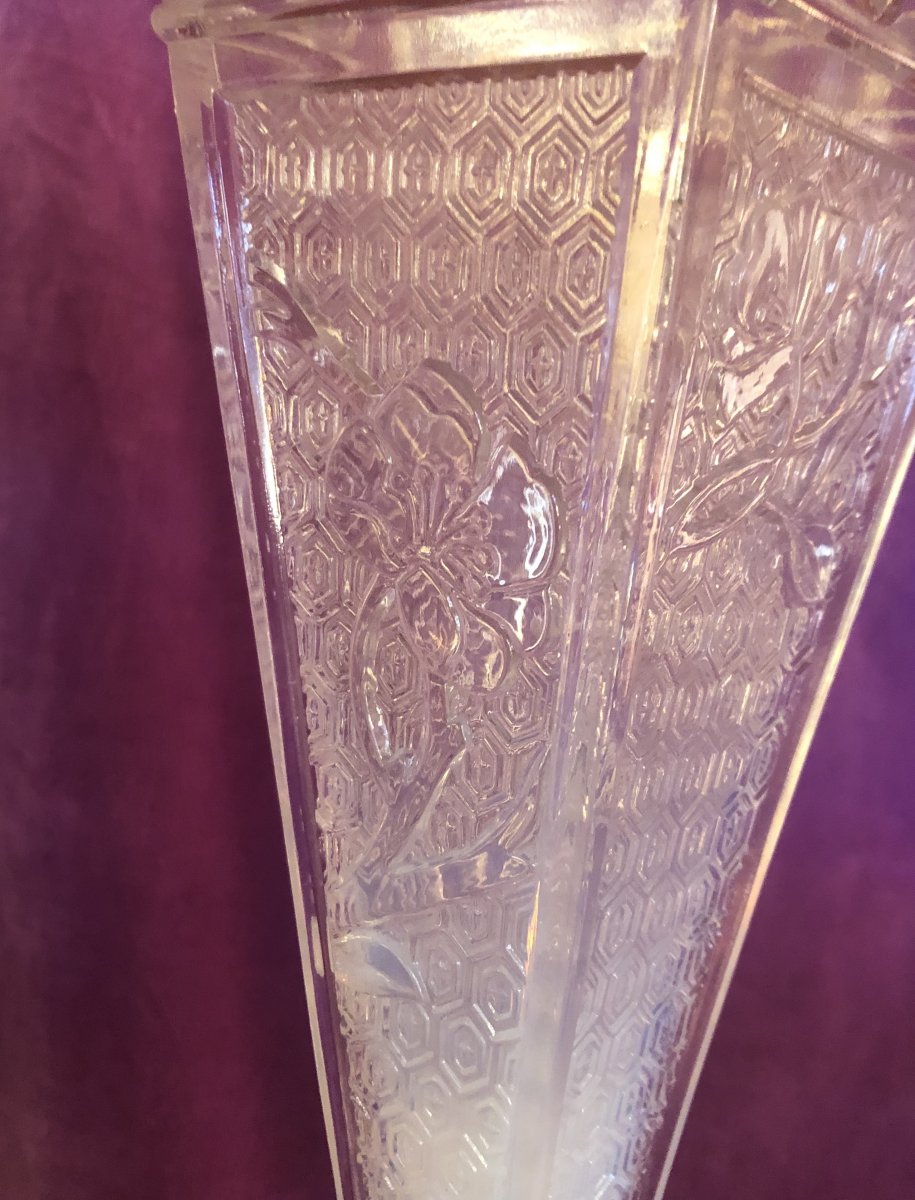 Vase Baccarat,cristal opalescent,vers 1880-photo-4