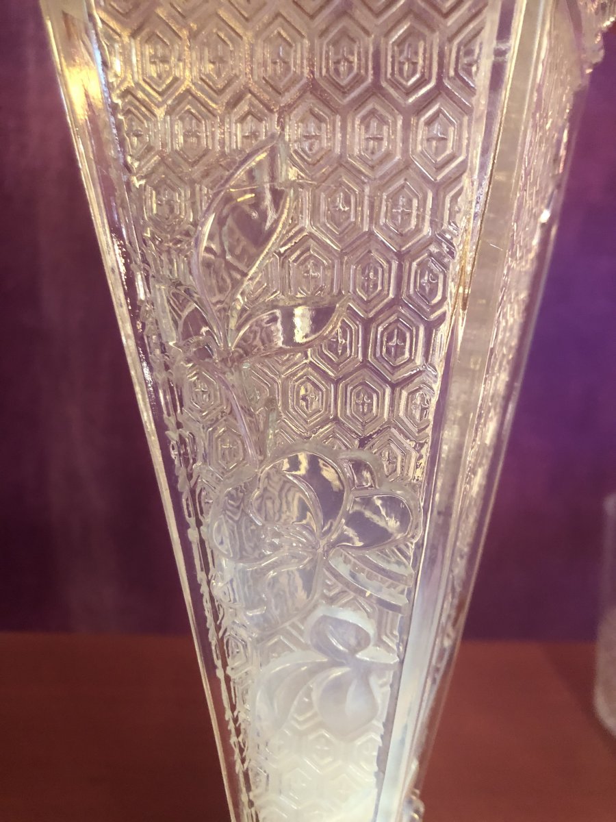 Vase Baccarat,cristal opalescent,vers 1880-photo-5