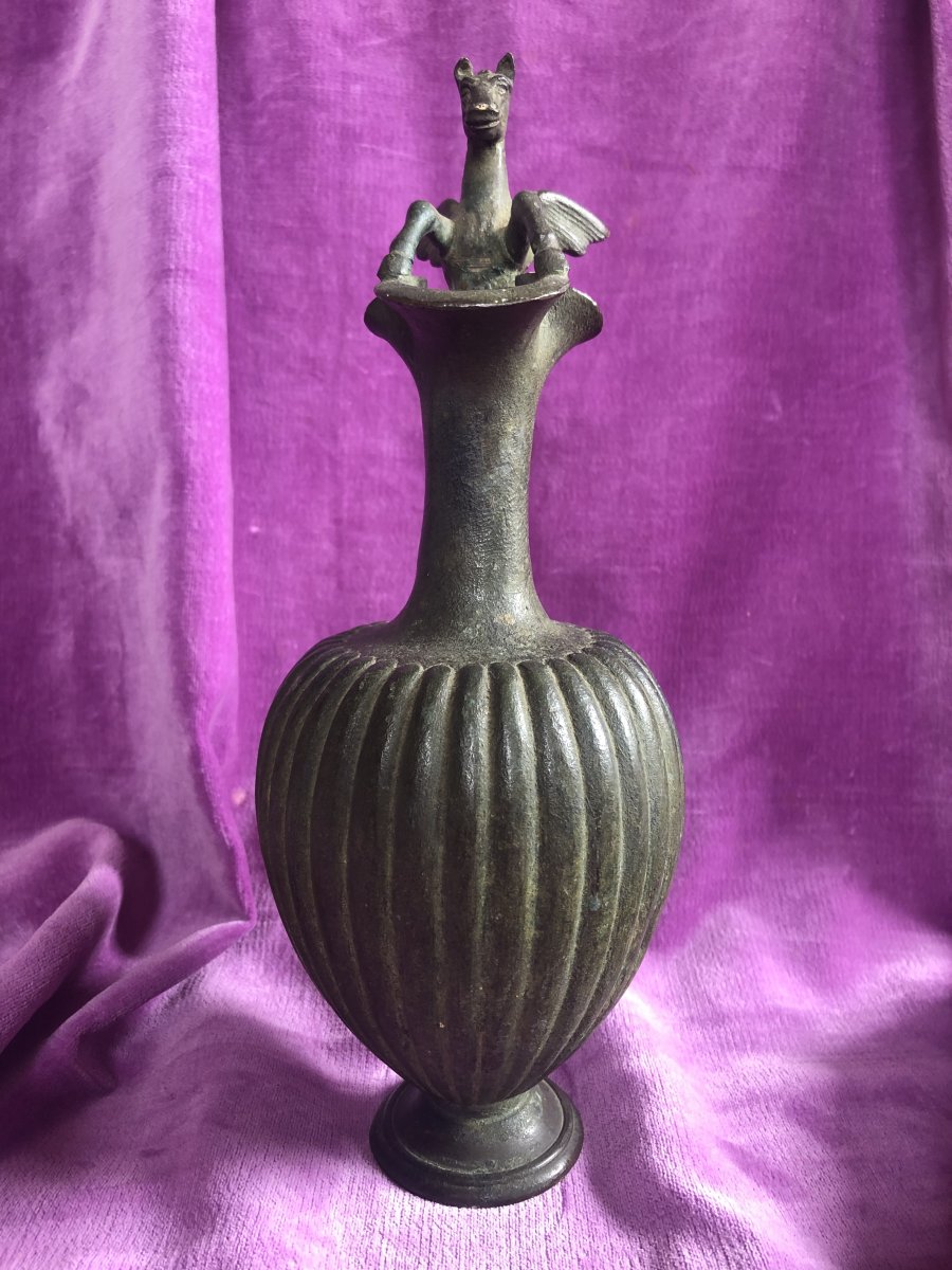 Grand Tour, Bronze Pitcher, XIXth Century-photo-8