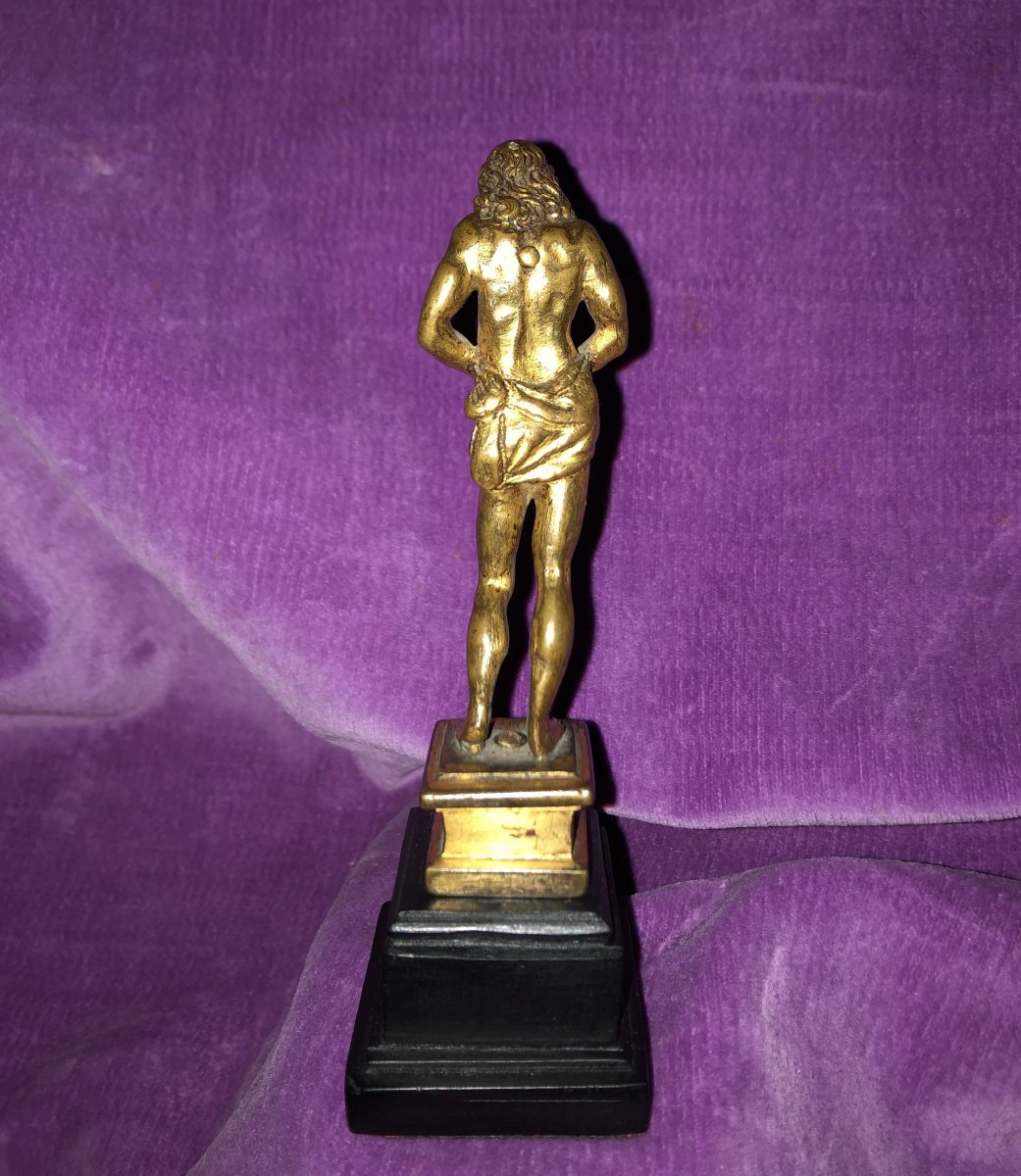 Christ bronze doré ,XVII ème Siècle -photo-4