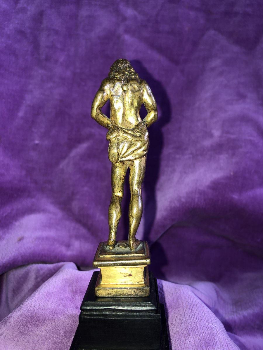 Christ bronze doré ,XVII ème Siècle -photo-8