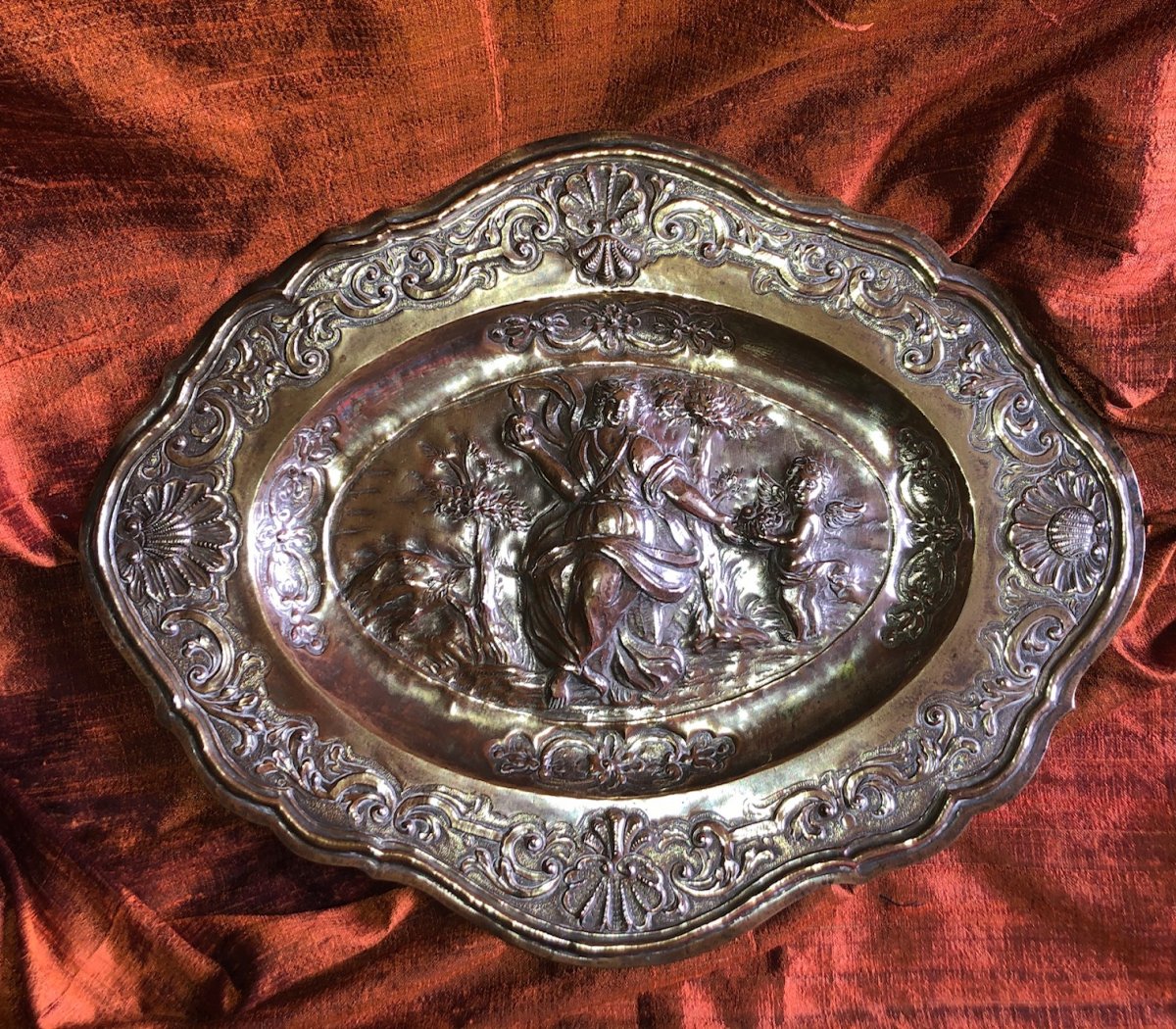 Metal Dish, Louis XIV, XVII Century-photo-2
