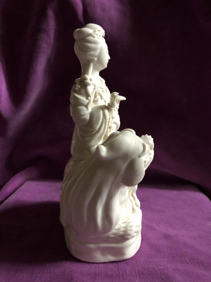 Blanc de Chine Porcelaine,Guanyin ,XIX ème siècle-photo-2