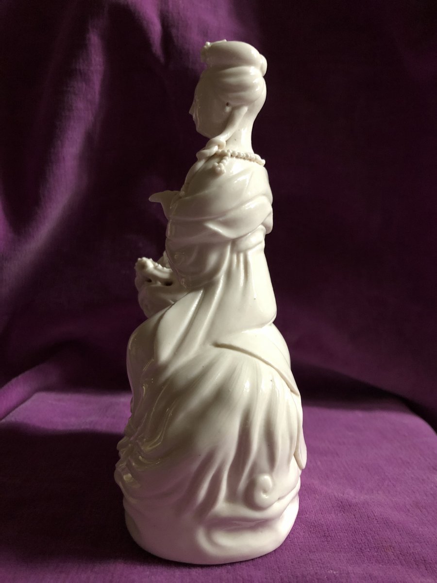 Blanc de Chine Porcelaine,Guanyin ,XIX ème siècle-photo-4