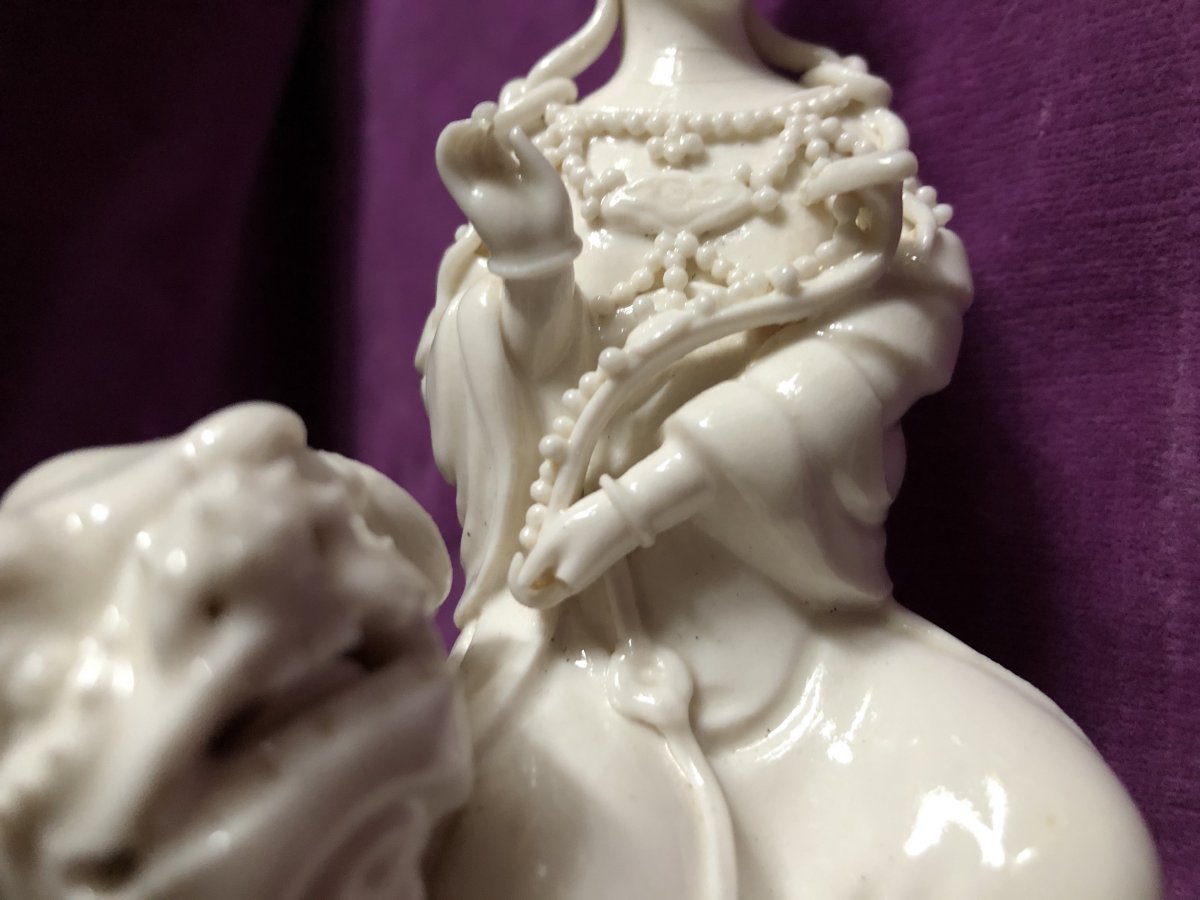 Blanc de Chine Porcelaine,Guanyin ,XIX ème siècle-photo-4