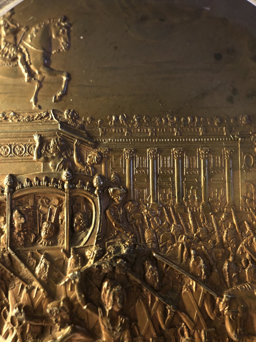 Medal, Arrival Of The King In Paris 1789, Andrieu.-photo-1