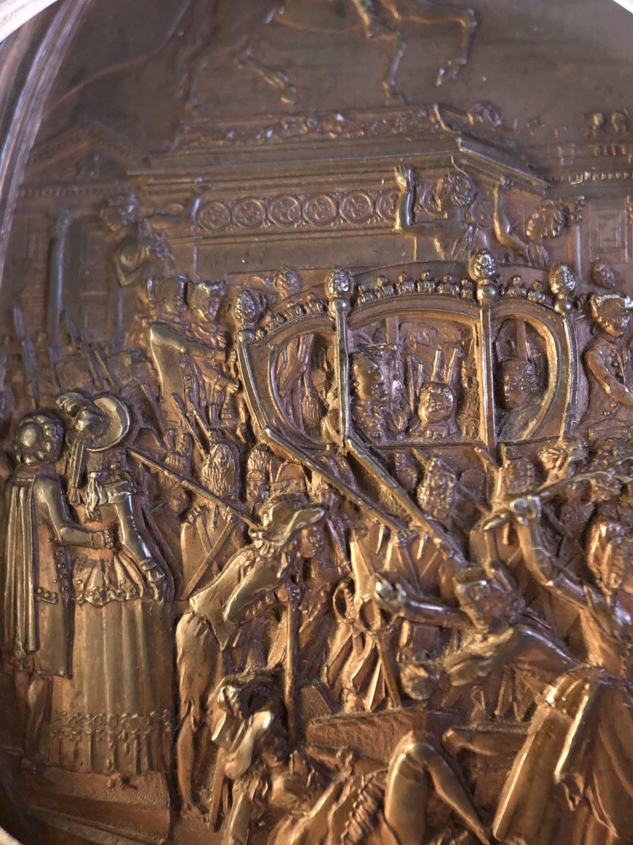 Medal, Arrival Of The King In Paris 1789, Andrieu.-photo-2