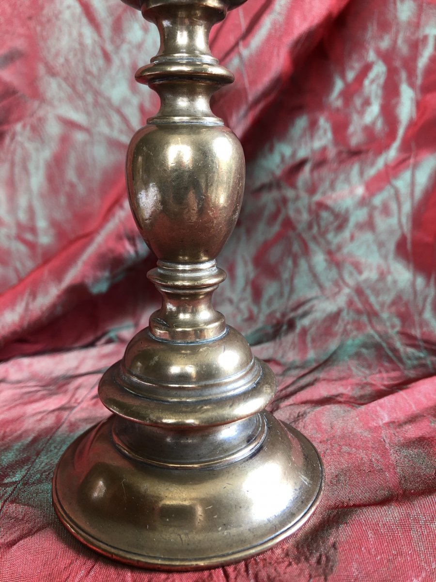 Candlestick, Candle Stick, Bronze, Early XVIIth Century-photo-4