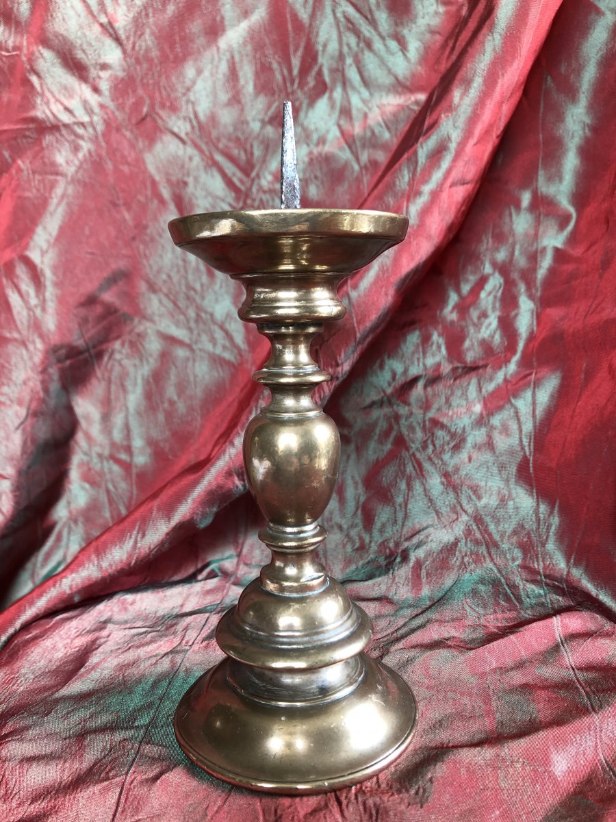 Candlestick, Candle Stick, Bronze, Early XVIIth Century-photo-7