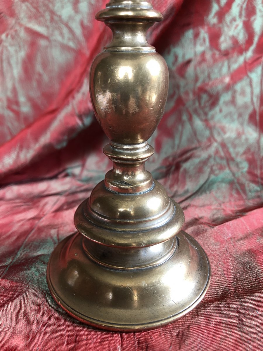 Candlestick, Candle Stick, Bronze, Early XVIIth Century-photo-8