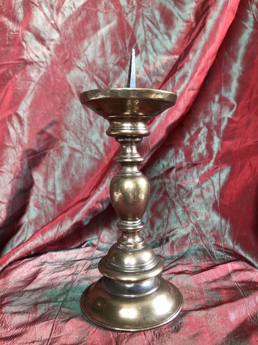 Candlestick, Candle Stick, Bronze, Early XVIIth Century