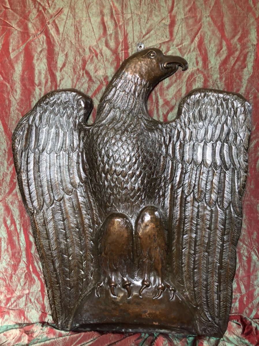 Ornamentation In Copper, Eagle, XVII Th Century-photo-3