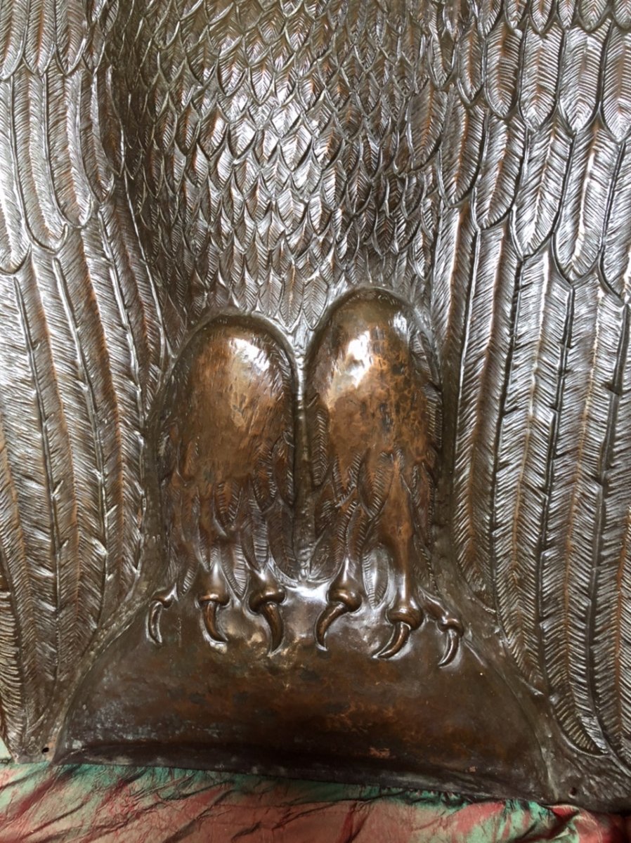 Ornamentation In Copper, Eagle, XVII Th Century-photo-4