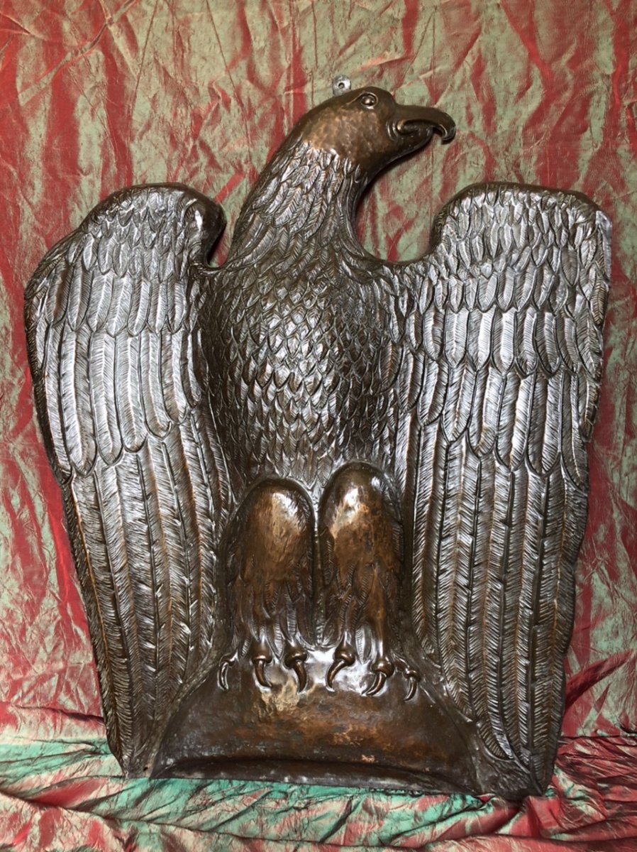 Ornamentation In Copper, Eagle, XVII Th Century-photo-3