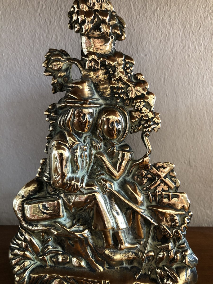 Cale Porte ,Bronze,XIXème  Siècle -photo-2