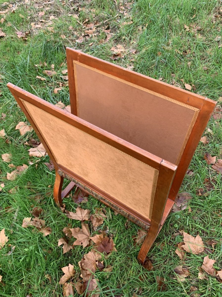 Porte cartons à dessins en bois et cuir de Cordoue,XIXème siècle -photo-5