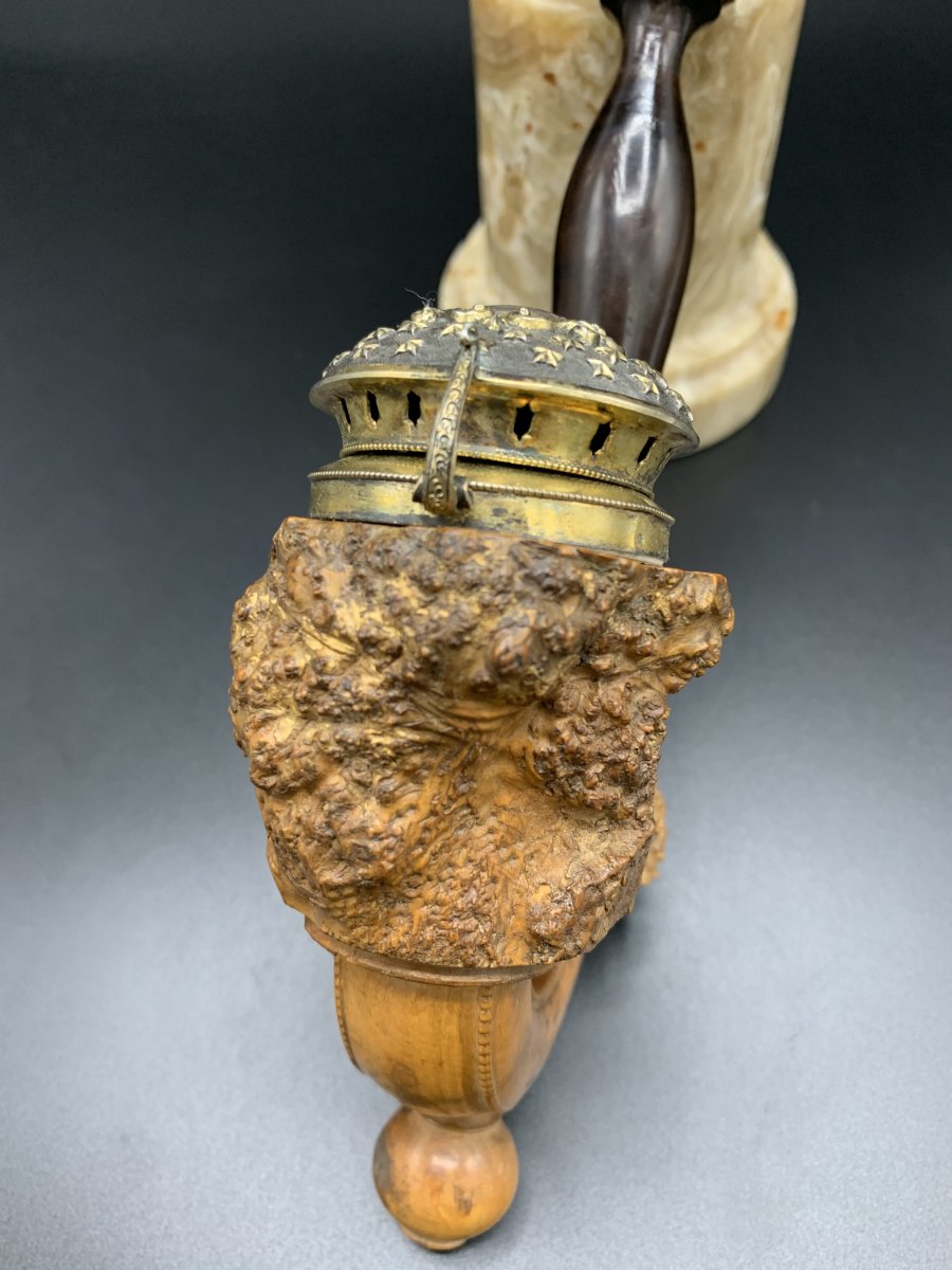 Smocking Pipe,wood,19 Th -photo-3