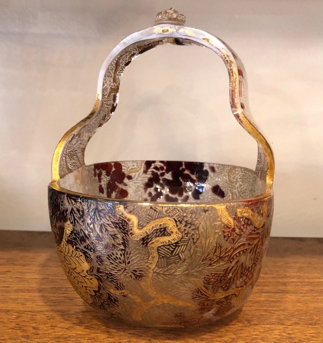 Vase, Cup, De Clichy Crystal, Early 20th Century-photo-4